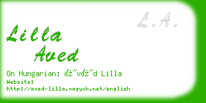 lilla aved business card